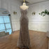 Luxury Nude Beaded Mermaid Evening Dress with Pearls LA72986A - SERENE HILL