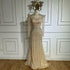 Luxury Dubai Pink Elegant Pearls Beaded Mermaid Evening Dress LA72826 - SERENE HILL