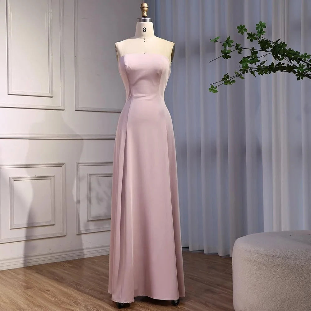 Elegant High Neck Evening Dress with Crystals and Long Cape LA73068 - SERENE HILL