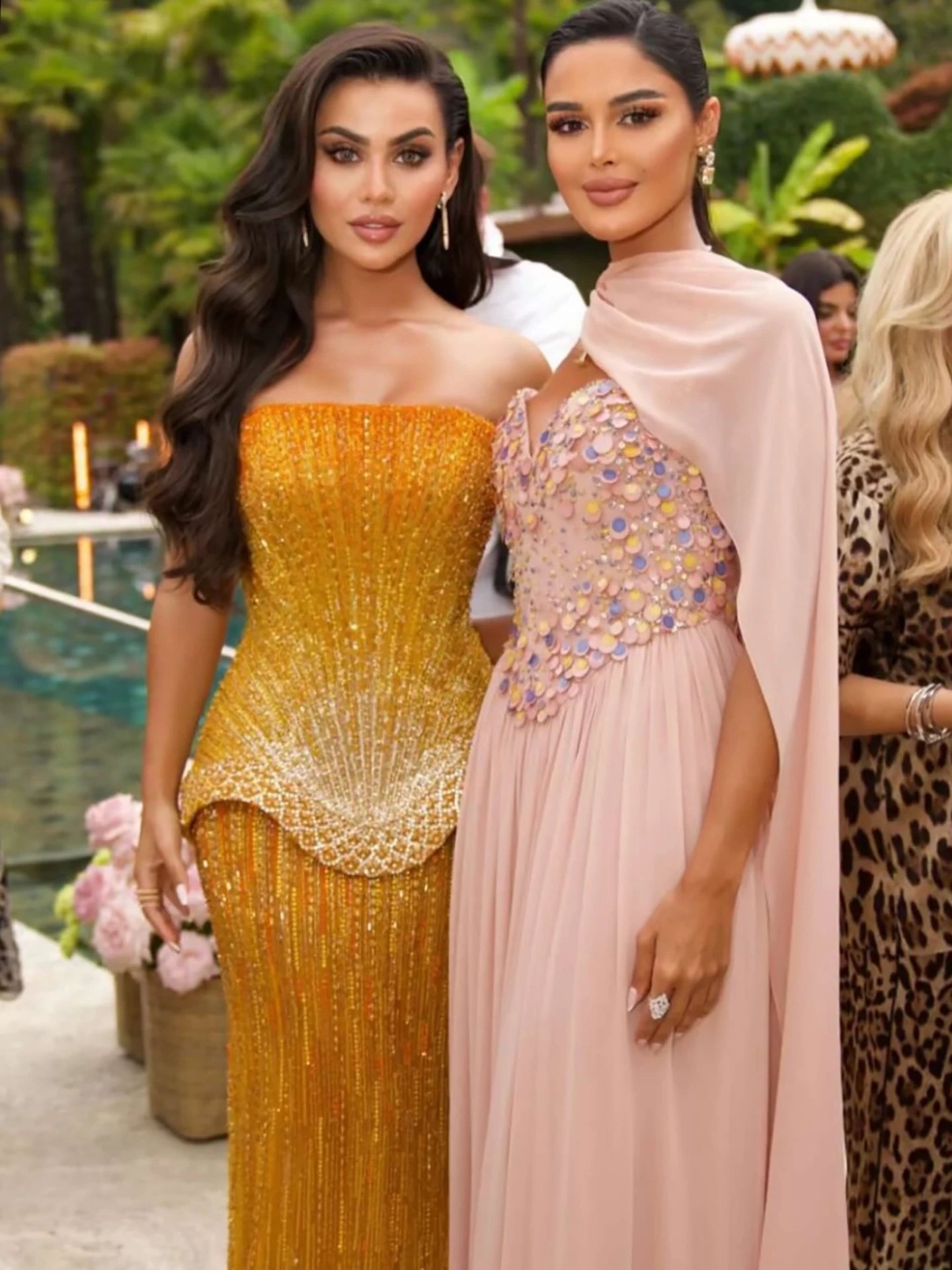 Serene Hill Arabic Orange Two Pieces Corset Evening Dress LA73444 - SERENE HILL