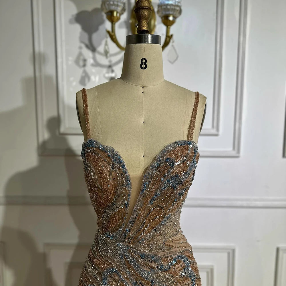 Luxury Mermaid Evening Dress with Split LA72480A - SERENE HILL