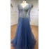 Green Mermaid Elegant With Skirt Sleeves Beaded Evening Dresses Gowns For Party LA71762 - SERENE HILL
