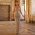 Luxury Nude Mermaid Evening Dress with Spaghetti Straps LA72986 - SERENE HILL