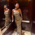 Luxury Caramel Beaded Mermaid Evening Dress LA73447 - SERENE HILL