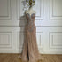 Luxury Dubai Saudi Arabic Pink Mermaid Evening Dress with High Split for Formal Occasion LA72480 - SERENE HILL