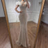 Luxury Pink Feather Halter Beaded Evening Gown for Wedding Party LA73212 - SERENE HILL
