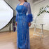 Light Yellow Luxury Feathers Evening Dresses for Wedding Party LA71759 - SERENE HILL
