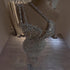 Luxury Silver Nude One Shoulder Pearls Beaded Gowns LA73371 - SERENE HILL