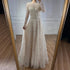 Luxury Nude A-Line Pearls Beaded Evening Dress LA73174 - SERENE HILL