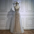 Nude Beaded Arabic Evening Gown with Spaghetti Straps LA72253A - SERENE HILL