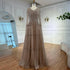 Elegant A-Line Beaded Evening Dress with Cape Sleeves LA73075 - SERENE HILL
