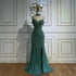 Luxury Silver Nude Beaded Evening Dress with Spaghetti Straps and High Slit LA72047C - SERENE HILL