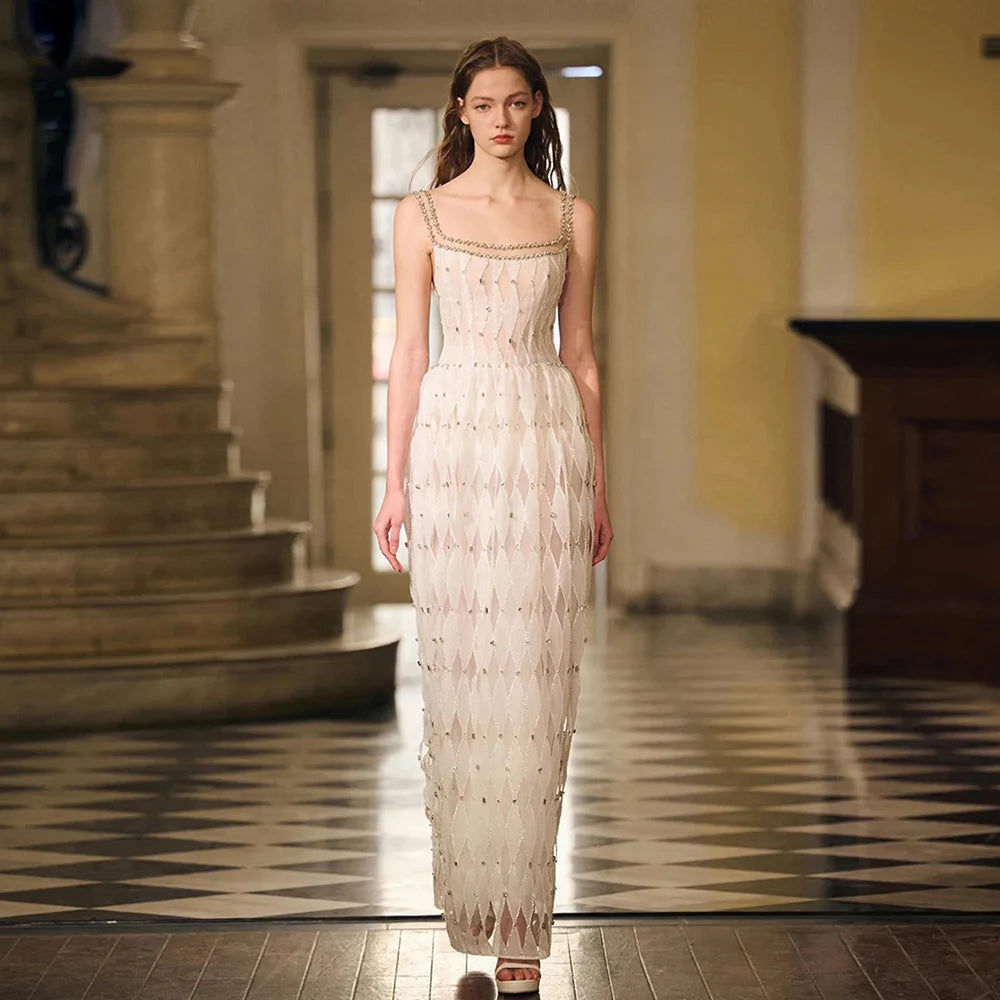 Serene Hill Luxury Crystal Dubai White Evening Dresses for Women Wedd – SERENE HILL