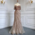 Serene Hill Mermaid Luxury Pink Evening Dresses Gowns 2025 Beaded Off The Shoulder Elegant For Woman Party LA71653 - SERENE HILL