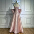 Pink Satin Mermaid Evening Gown with Big Bow LA72414B - SERENE HILL