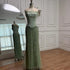 Luxury Caramel Satin Beaded Evening Dress with Bodice LA72805C - SERENE HILL
