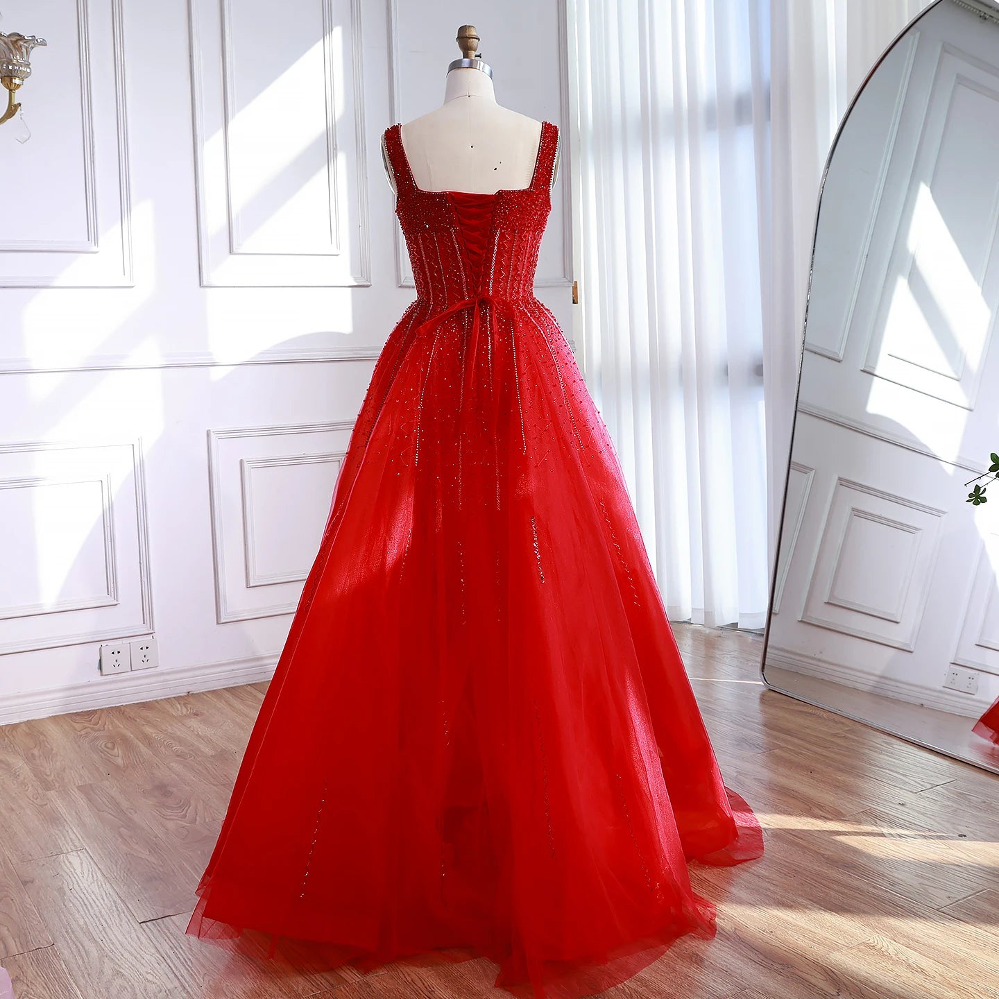 Purple Luxury Square Evening Dresses Arabic Gowns For Party Prom Dress Party LA72857 - SERENE HILL