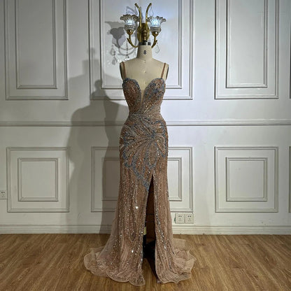 Luxury Mermaid Evening Dress with Split LA72480A - SERENE HILL