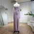 Crisscross Straps Pink Evening Dress Luxury Dubai Women Wedding Gowns LA72001 - SERENE HILL