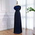 Luxury Arabic Navy Blue Evening Dress LA73416 - SERENE HILL