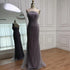 Elegant Crystal Beaded Lilac Mermaid Evening Gown LA72950 - SERENE HILL
