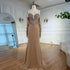 Luxury Nude Beaded Dress with Detachable Sleeves LA73065 - SERENE HILL
