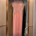 Luxury Crystal Pink Beaded Tassel Evening Dress LA73448 - SERENE HILL