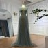 Luxury Caramel Beaded Evening Dress Gown with Cape Sleeves LA72940 - SERENE HILL
