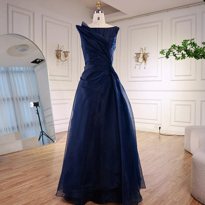Burgundy Elegant A-Line Evening Dress with Draped Shoulder LA72944 - SERENE HILL