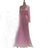 Luxury Dubai Elegant Blue Saudi Arabic Evening Gown with Beaded Side Overskirt Dress for Formal Occasion LA72734 - SERENE HILL
