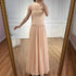 Elegant Turquoise Chiffon A-Line Evening Dress LA73012 - SERENE HILL