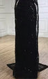 Luxury Dubai Muslim Sage Green Pearls Evening Dress With Cape Plus Size LA72591 - SERENE HILL