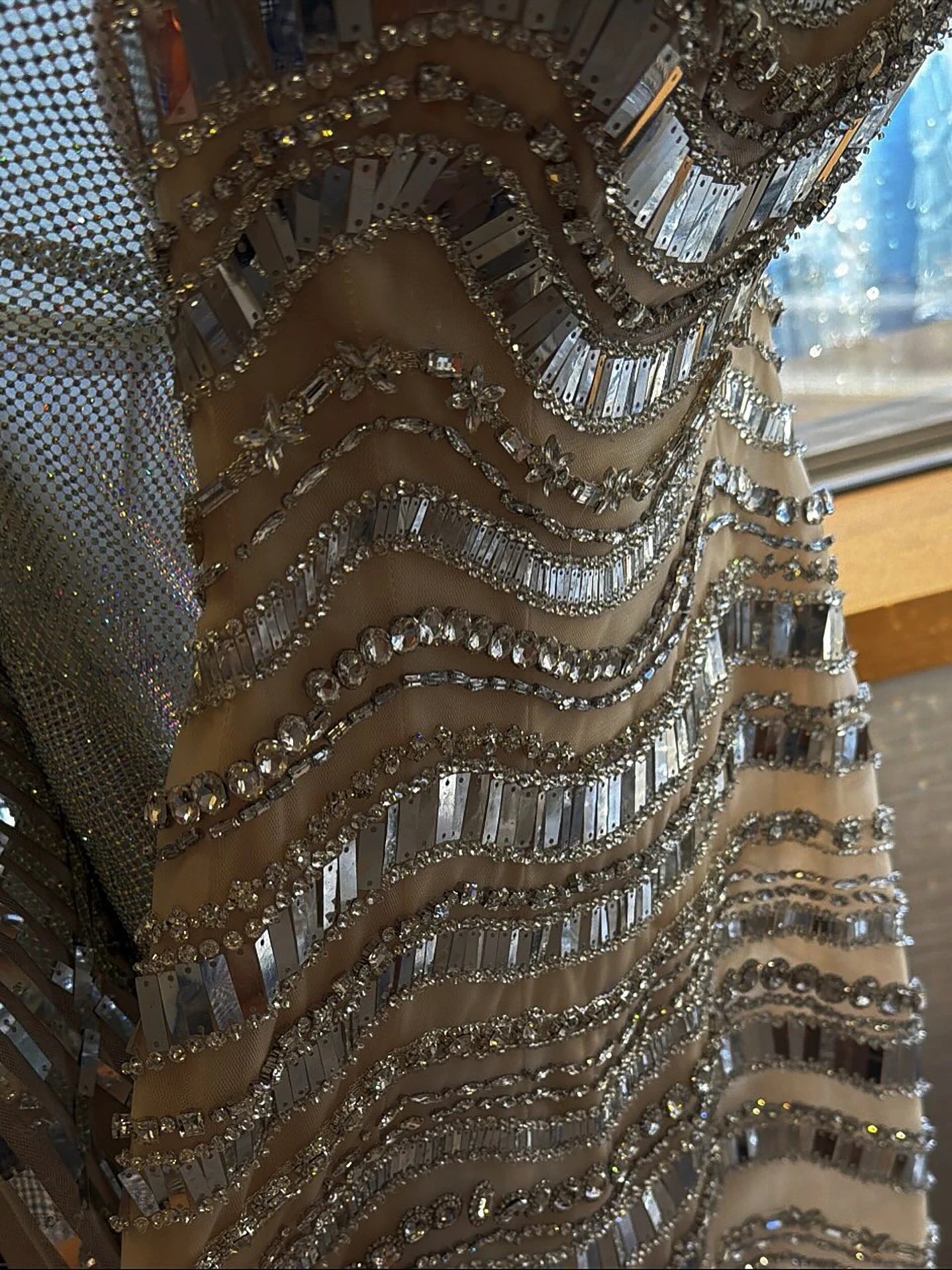 Luxury Silver Nude Beaded Mermaid Evening Dress LA73449 - SERENE HILL