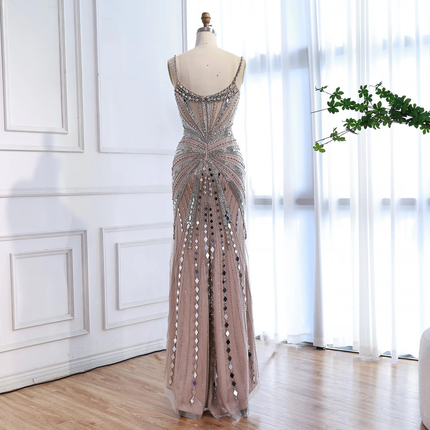 Luxury Nude Corset Beaded Mermaid Prom Dress LA72803A SERENE HILL Luxury Nude Corset Beaded Mermaid Prom Dress LA72803A SERENE HILL
