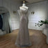 Serene Hill 2025 Arab Nude One Shoulder Mermaid Evening Dress Elegant Luxury Gown with Beaded for Women&