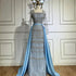 Luxury Dubai Arabic Sage Green Mermaid Evening Dress Gowns for Party LA72126A - SERENE HILL