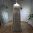 Serene Hill 2025 Arabic Nude Mermaid Elegant Cape Sleeves Beaded Luxury Evening Dresses Gowns for Women Wedding Party LA72320 - SERENE HILL