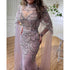Green Luxury Dubai Mermaid Evening Dresses with Cape Sleeves LA72033 - SERENE HILL