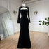 Luxury Dubai Blue Satin Mermaid Evening Dress Lace-Up Back LA72416 - SERENE HILL