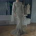 Luxury Flared Sleeves Caramel Beaded Mermaid Evening Dress LA72771 - SERENE HILL