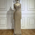 Serene Hill Luxury Dubai Nude Sweetheart Mermaid Beaded Evening Gowns with Back Split for Women&
