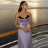 Luxury Dubai Saudi Lilac Two-Piece Satin A-Line Evening Dresses for Women for Formal Occasion LA72765 - SERENE HILL