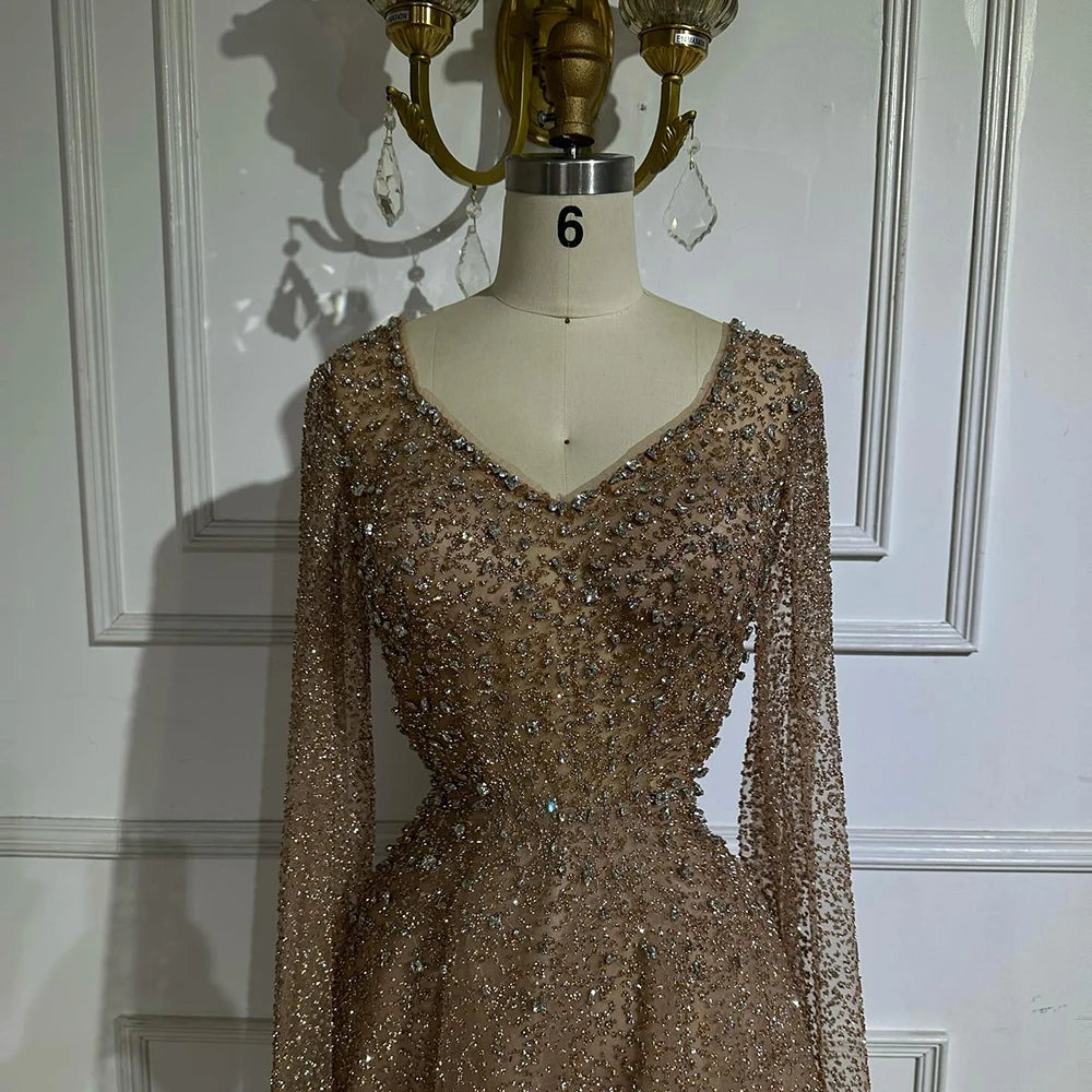 Luxury Purple A-Line Evening Dress with Cape Sleeves Plus Size LA72147A caramel / 2 Luxury Purple A-Line Evening Dress with Cape Sleeves Plus Size LA72147A caramel / 2