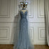 Luxury Dubai Saudi Caramel Mermaid Arabic Evening Dresses with Beaded Cape Sleeves for Formal Occasion LA72852 - SERENE HILL