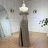 Serene Hill Arabia White Nude Mermaid Boat Neck Luxury Evening Dresses Gowns High Split for Women Wedding Party 2025 LA72301 - SERENE HILL