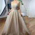 Pearls White Nude Arabic Evening Dresses with Gloves LA72009 - SERENE HILL
