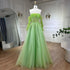 Pearls White Nude Arabic Evening Dresses with Gloves LA72009 - SERENE HILL