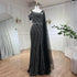 Serene Hill Arabic Dubai Black Long Cloak Mermaid Beaded Luxury Evening Dresses Gowns for Women Wedding Party 2025 LA72296 - SERENE HILL