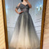 Serene Hill Arabic Gradual Change Red Evening Dresses Gowns 2025 Beaded Luxury A Line Sexy For Women Wedding Party LA70983 - SERENE HILL