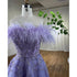 Serene Hill Arabic Lilac A-Line Ankle Length Beaded Feather Luxury Evening Dresses Gowns for Women Wedding Party 2025 LA71932 - SERENE HILL
